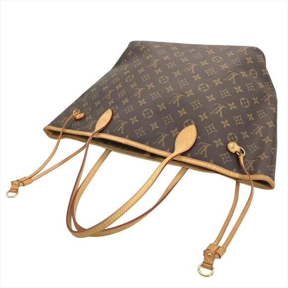 LOUIS VUITTON Authentic Brown Monogram Canvas Neverfull MM Tote Bag - Picture 4 of 10
